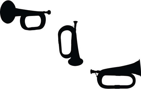 Bugle Eps Vector,  Silhouette, Logo, Bugle  Eps Vector Cut Files for Cricut Design, Bugle  Digital...