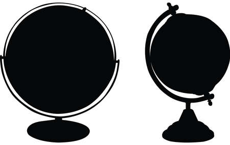 Globe Eps Vector,  Silhouette, Logo, Globe  Eps Vector Cut Files for Cricut Design, Globe  Digital Commercial Clipartのイラスト素材