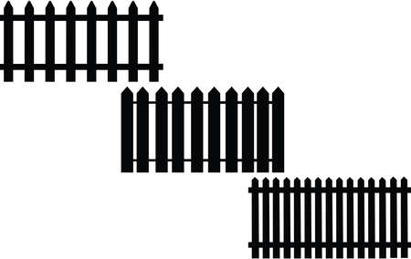 Fence Eps Vector,  Silhouette, Logo, Fence  Eps Vector Cut Files for Cricut Design, Fence  Digital Commercial Clipartのイラスト素材