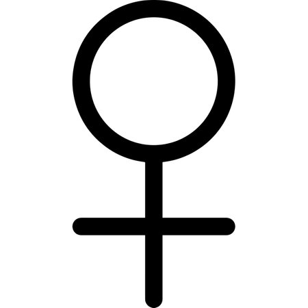 Female Symbol Icon SVG -Vector Symbol Commercial & Personal Use- Cricut,Silhouette,Cameo,Vinyl Cutのイラスト素材