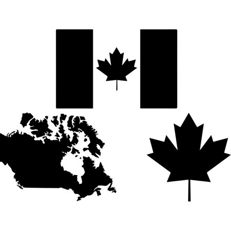 Canada Vector File, Vector Bundle File-Cut File-Vector Clip Artのイラスト素材