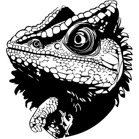 Chameleon Mascot Graphicsのイラスト素材
