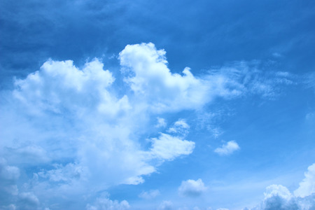 Blue sky and white clouds の写真素材