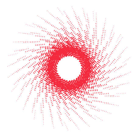 abstract magic red twirl on a white backgroundの写真素材