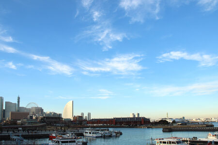 Japan landscape at Yokohama city , Japanのeditorial素材