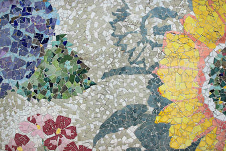 a colorful brick wall backgroundの写真素材