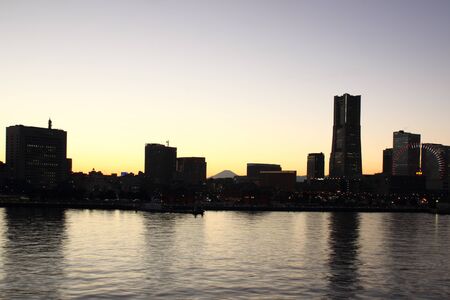 Japan skyline at Yokohama city - Japanのeditorial素材