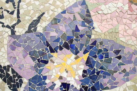 a colorful brick wall backgroundの写真素材