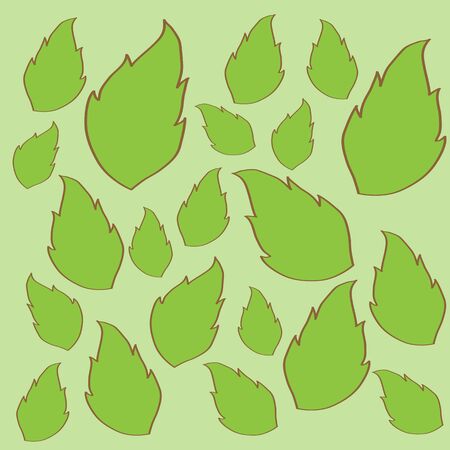 abstact green leaf  on a green backgroundのイラスト素材