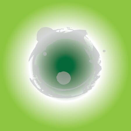 Abstract magic green circle on a green backgroundのイラスト素材