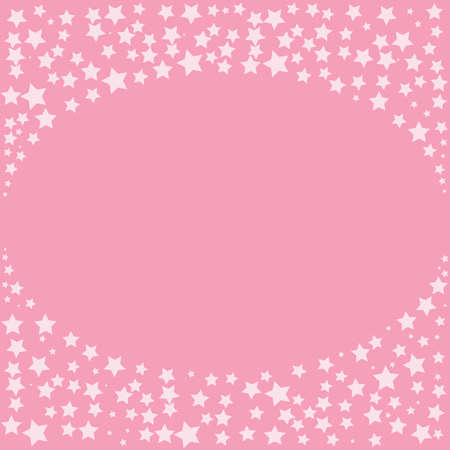 abstract magic bokeh white star with space for text on a pink backgroundのイラスト素材