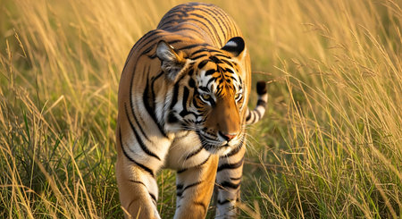 Tiger in the Moremi Game Reserve (Okavango River Delta), National Park, Botswana