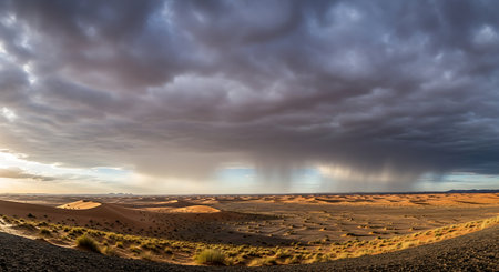 Dramatic cloudscape over the Namib Desert, Namibiaの写真素材