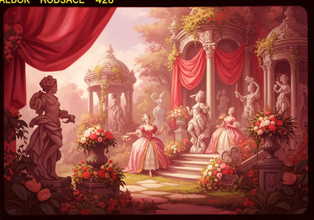 Valentine's day background with romantic couple.