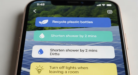 Messaging application on smartphone screen.