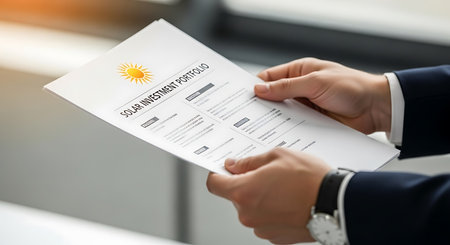 Businessman reading a resume for job applications.
