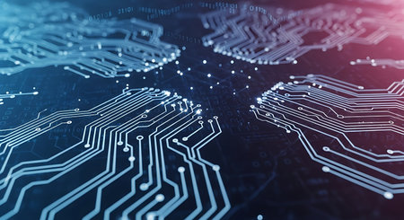 Circuit board background. Technology and science concept. 3D Rendering