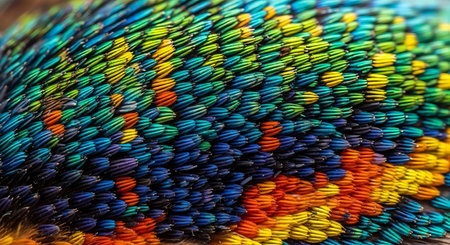 Close up of colorful beads on a bazaar in Istanbul, Turkey