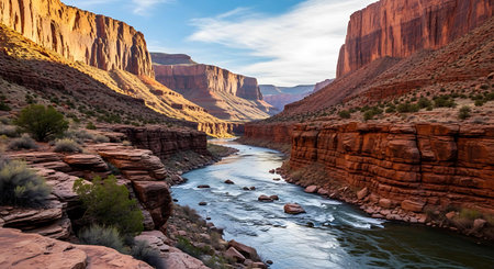 View of the Colorado River in Capitol Reef National Park, United Statesの写真素材