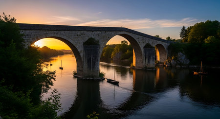 Young man working at home, sitting at his desk, reading a book and drinking coffeeの写真素材