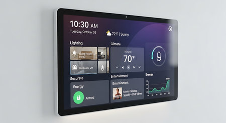 Modern black tablet computer with media player on screen. Editorial 3D rendering