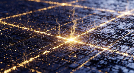 Abstract technology background. 3d illustration. Network and connection concept.の写真素材