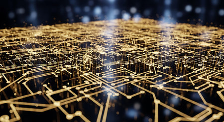 Circuit board background. Technology concept. 3d rendering toned imageの写真素材