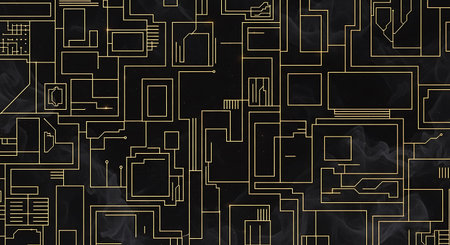 Abstract technology background with circuit board and copy space. Vector illustration.