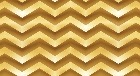 Gold zigzag pattern background. Seamless vector pattern.の写真素材