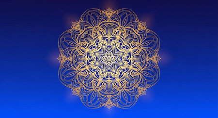 Mandala. Ethnic decorative elements. Hand drawn background. Islam, Arabic, Indian, ottoman motifs.の写真素材