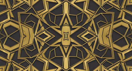 Seamless patterned background in arabian style. Geometric ornament