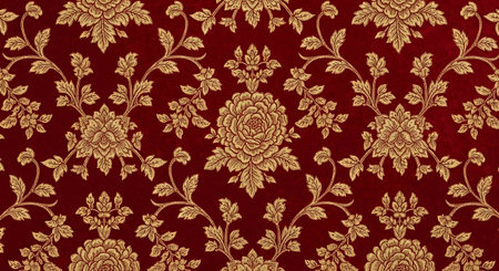 Seamless floral damask pattern. Vintage background in Victorian style.の写真素材