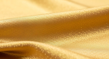 golden satin background close up, abstract background and texture.の写真素材