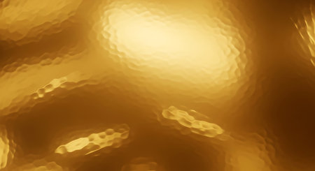 Gold bokeh abstract background, defocused golden lights background.の写真素材
