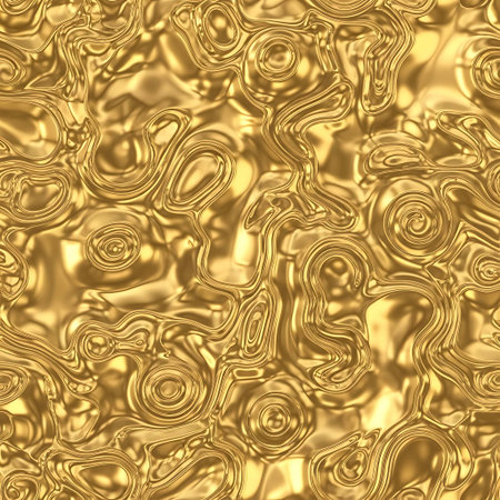 Seamless texture of golden metal with some smooth lines in itの写真素材