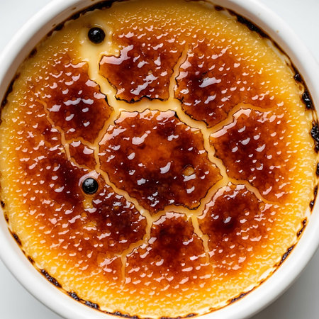 Creme brulee, French vanilla custard creme bruleeの写真素材