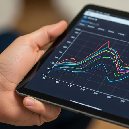 Tablet with stock market chart on the screen. Business concept.の写真素材