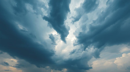 Clouds before a thunder-storm, before a thunder-stormの写真素材