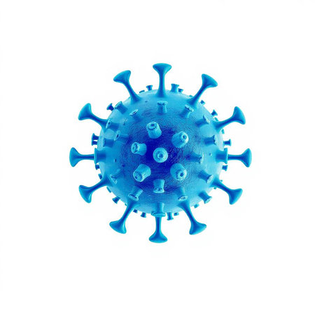 Coronavirus isolated on white background. 3d illustration.の写真素材