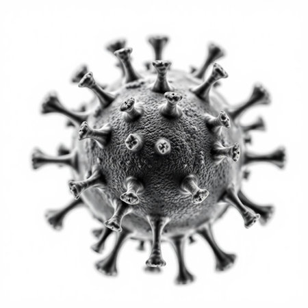 Virus cell. Coronavirus 2019-nCoV. 3D illustrationの写真素材
