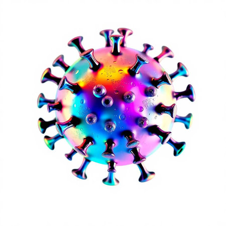 Virus. Coronavirus 2019-nCoV. 3D illustrationの写真素材