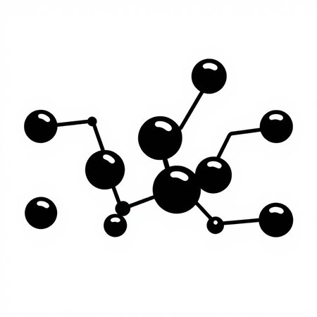 molecular structure isolated on a white background. 3d illustrationの写真素材