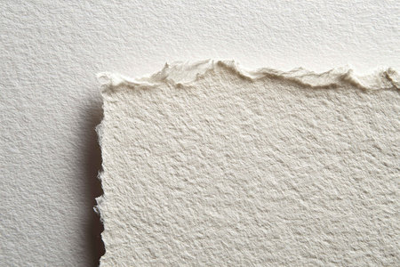 White torn paper texture background. Copy space for your text or image.の写真素材