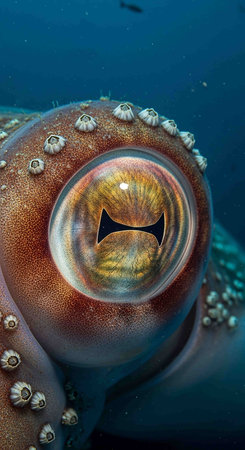 Close up of a common octopus (Octopus vulgaris)の写真素材