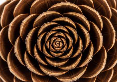 Close up of a pine cone for background use. Macro shot.