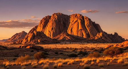 Sunset in the Valley of Fire State Park, Nevada, USAの写真素材
