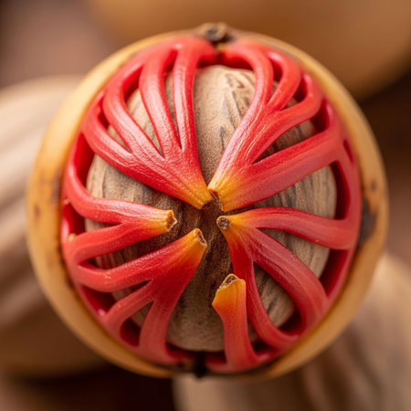 Sterculia monosperma, also known as the mangosteen.の写真素材
