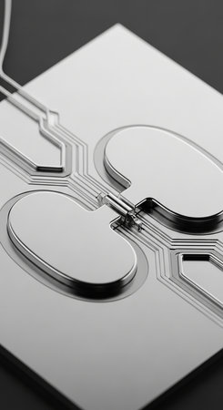 Close-up of a computer hard drive on a black background.の写真素材