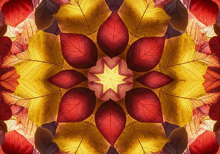 Kaleidoscope of color with beautiful ornamental - Thorough background summary - seamlessの写真素材