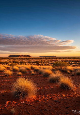 Sunset in the desert